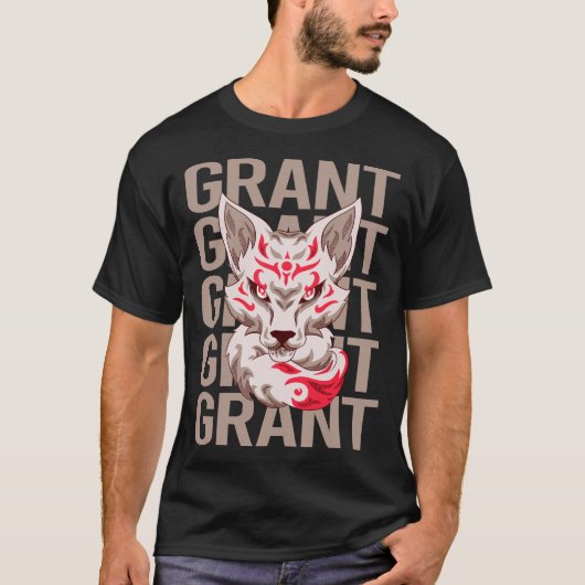 T-shirt Face Fox - Nom de l'octroi (Devant)