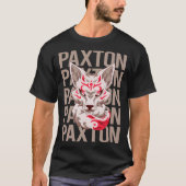 T-shirt Face Fox - Nom Paxton (Devant)