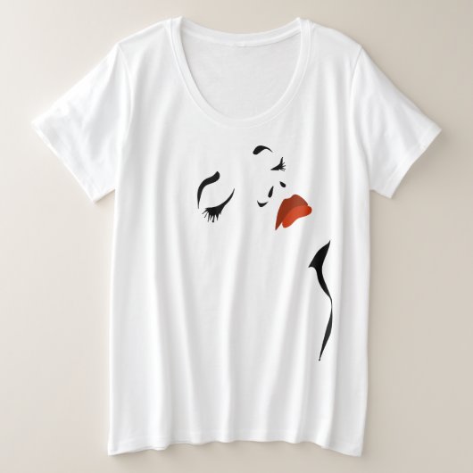 T-Shirt Face Glamor (Design devant)
