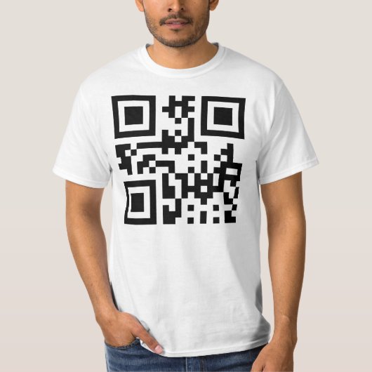 T-shirt Face heureuse ☻ inversée — Code QR (Devant)
