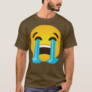 T-shirt Face hurlante Sobbing tristes larmes pleurant lo