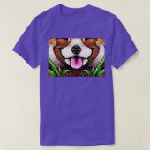 T-shirt Face Panda rouge 3 (Design devant)
