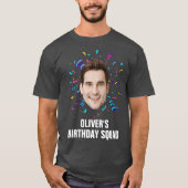 T-shirt Face personnalisée 30e 40e 50e 60e 70 Anniversaire (Devant)