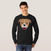 T-shirt Face Pitbull Faune avec lame (Devant entier)