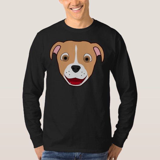 T-shirt Face Pitbull Faune avec lame (Devant)