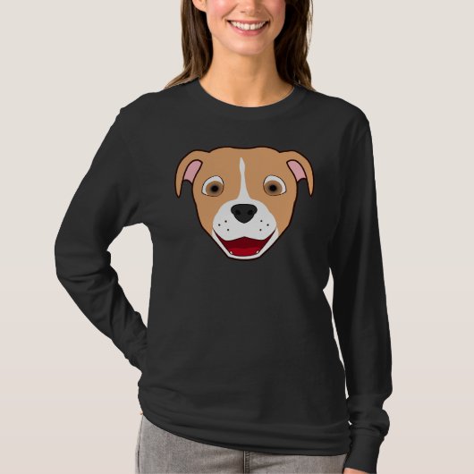 T-shirt Face Pitbull Faune avec lame (Devant)
