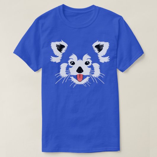 T-shirt Face rouge Panda mignonne (Design devant)