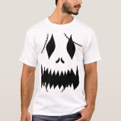 T-shirt Face simple de citrouille jack-o-lanterne Hallowee (Devant)