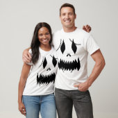 T-shirt Face simple de citrouille jack-o-lanterne Hallowee (Unisexe)
