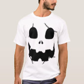 T-shirt Face simple de citrouille jack-o-lanterne Hallowee (Devant)