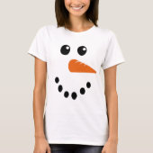 T-Shirt Face Snowman (Devant)