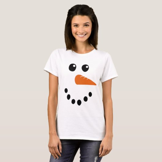 T-Shirt Face Snowman (Devant entier)