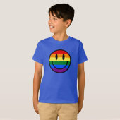 T-shirt Face souriante arc-en-ciel (Devant entier)