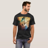 T-shirt Face vintage d'horloge (Devant entier)