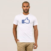 T-shirt Facebook - 'Liked (Devant entier)