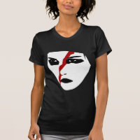 Facepaint intense avec la barre oblique rouge
