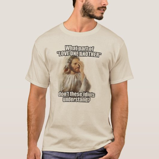 T-shirt Facepalm Jesus Meme, You Make Jesus Sad (Devant)