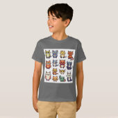 T-shirt Faces de chat (Devant entier)