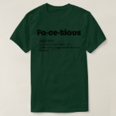 T-shirt Facetious Defined (Design devant)