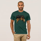 T-shirt Facette-Chemise de cheval de peau de daim (Devant entier)