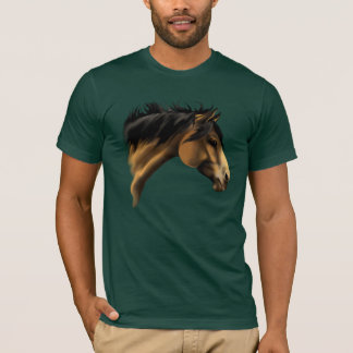 T-shirt Facette-Chemise de cheval de peau de daim