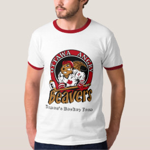 T-shirt fâché d'appréciation de fan de castors