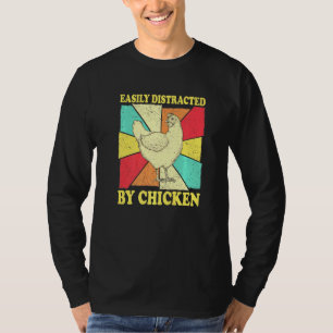 T-shirt Facile À Distraire Par Balayage De Poulet