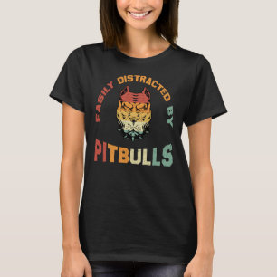 T-shirt Facile À Distraire Par Citation De Bulles Pit Pour