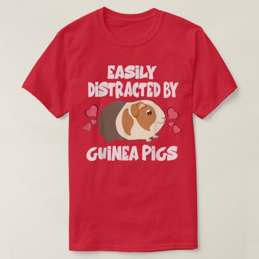 T-shirt Facile À Distraire Par Le Propriétaire De Animaux  (Design devant)