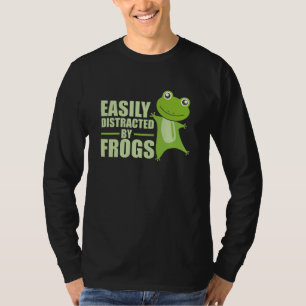 T-shirt Facile À Distraire Par Les Grenouilles Drôle Les G