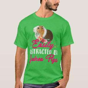 T-shirt Facile À Distraire Par Les Guinéens Gui Fleurs Flo