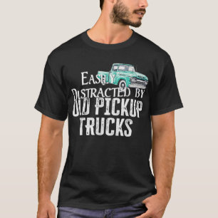 T-shirt Facile À Distraire Par Les Vieux Camions De Ramass