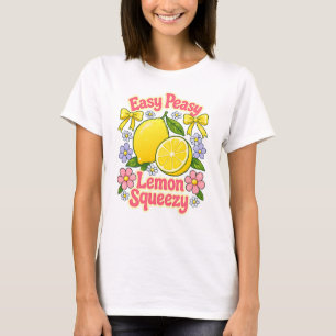 T-shirt Facile comme un citron – Citrons et Fleurs