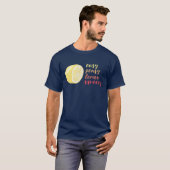 T-shirt facile de Squeezy de citron de Peasy (Devant entier)
