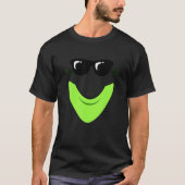 T-shirt Facile grenouille Cool Face Poster de animal Lazy (Devant)