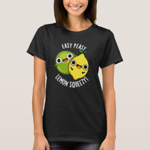 T-shirt Facile Petit Citron Squeezy Pun Fruit Drôle Fond S