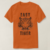 T-shirt Facile Tiger déprimé déprimé décontracté (Design devant)