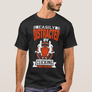 T-shirt Facilement Distrait En Cliquant Sur Prothèse Leg P