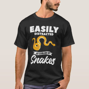 T-shirt Facilement Distrait Par Ball Python De Serpents Co
