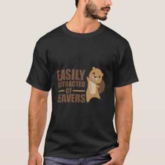 T-shirt Facilement Distrait Par Beavers Beaver
