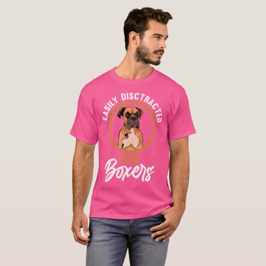 T-shirt Facilement Distrait Par Boxer Boxer (Devant entier)