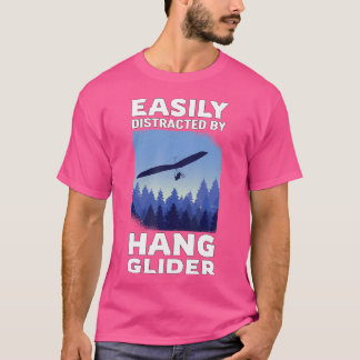 T-shirt Facilement Distrait Par Cadeau De Vol En Planeur V