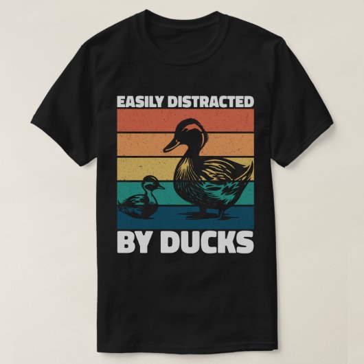T-shirt Facilement Distrait Par Canards Amoureux Cool Agri (Design devant)