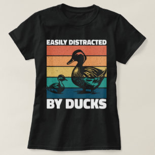 T-shirt Facilement Distrait Par Canards Amoureux Cool Agri