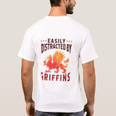 T-shirt Facilement distrait par Griffins Cool Imaginaire L (Dos)