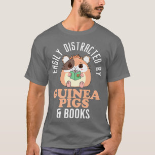 T-shirt Facilement Distrait Par Guinée Chiens & Livres Gui