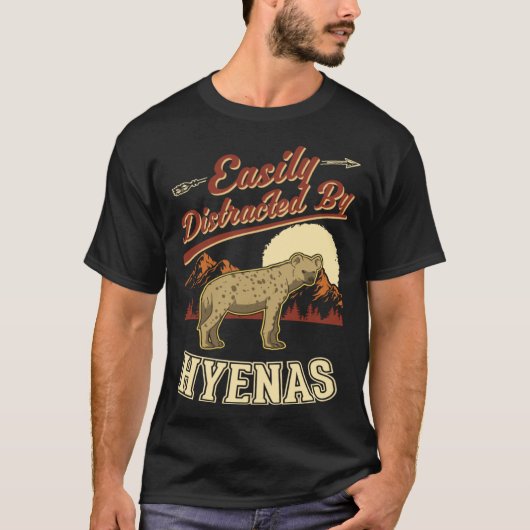 T-shirt Facilement distrait par Hyenas 2 (Devant)