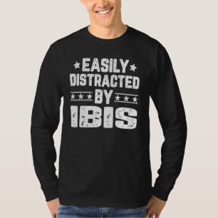 T-shirt Facilement Distrait Par Ibis Bird Ibis