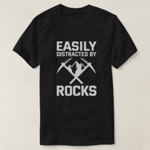 T-shirt Facilement Distrait Par La Géologie Des Rochers