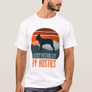 T-shirt Facilement distrait par la promenade de chiens de